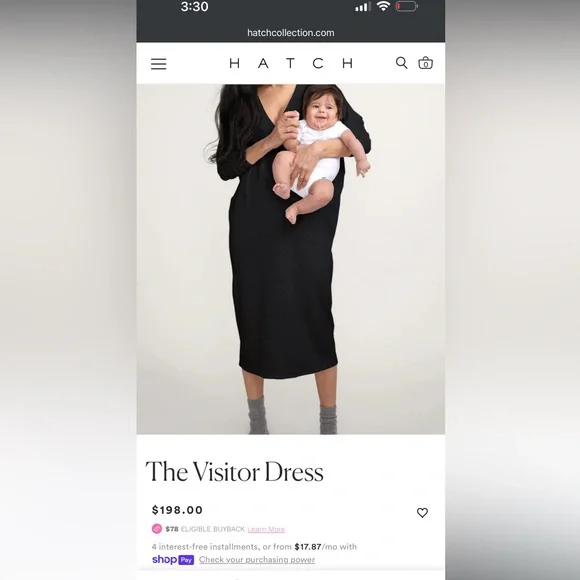 Hatch Black Visitor Dress - Picture 1 of 12